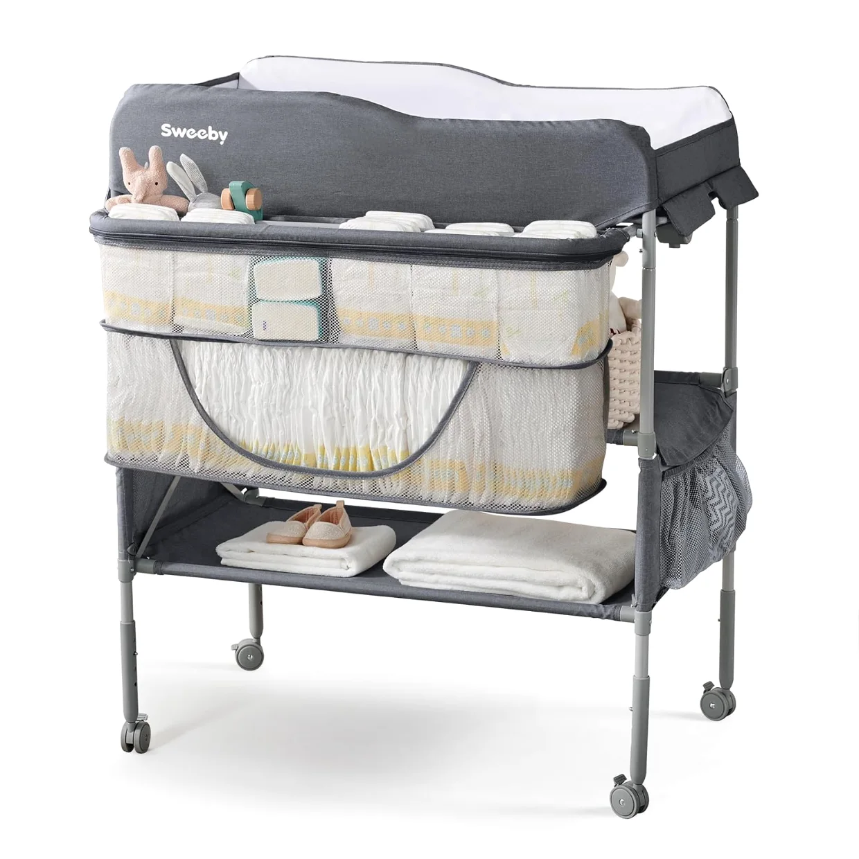 Sweeby Folding Changing Table in Dark Gray (standard)