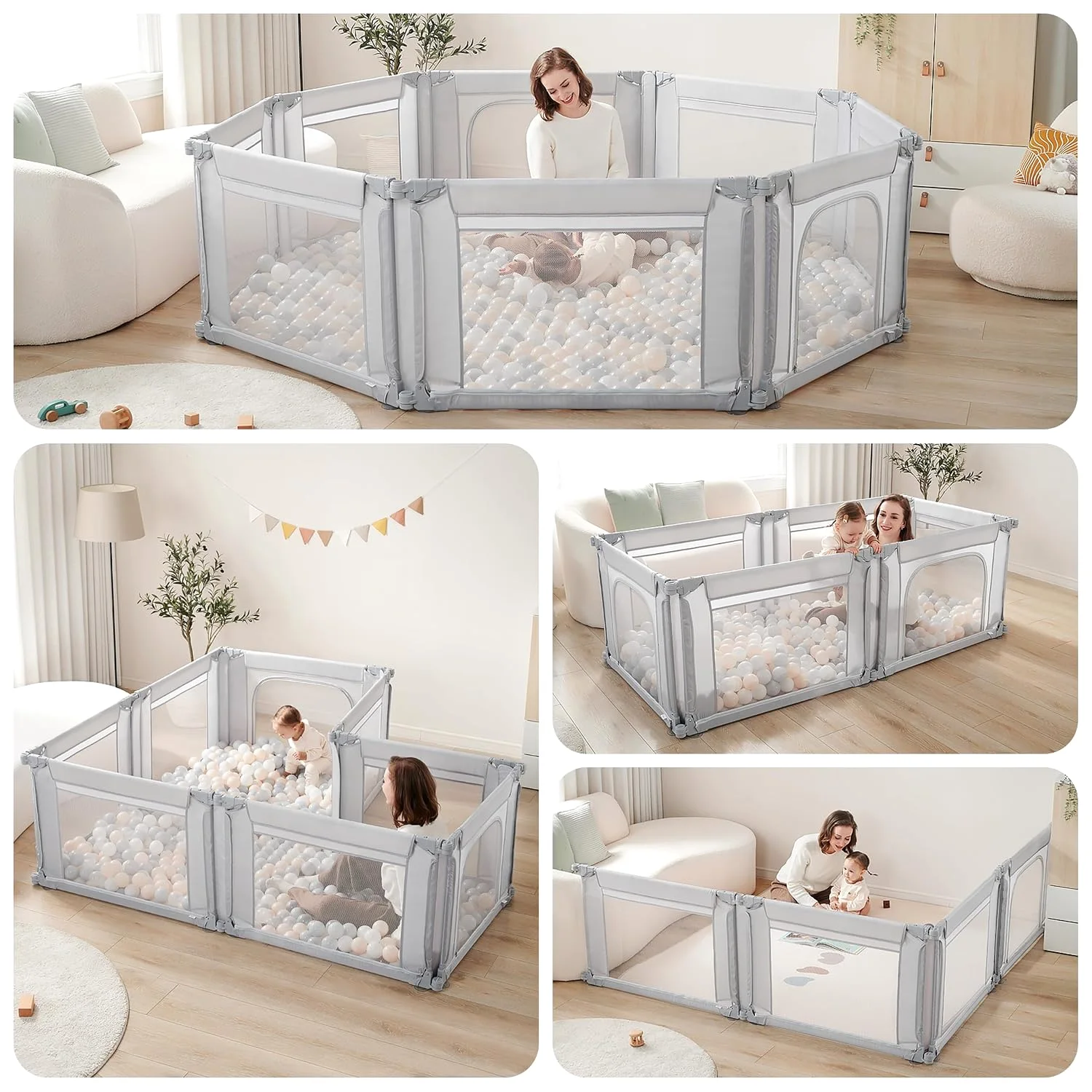 How to choose a playpen size for your room